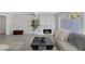 Bright living room featuring a cozy fireplace, wood floors, and neutral decor at 916 Vegas Valley Dr, Las Vegas, NV 89109