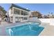 Back of home featuring a serene pool and stylish architecture, offering a private oasis at 916 Vegas Valley Dr, Las Vegas, NV 89109
