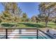 Balcony view overlooking a pool and a golf course, with trees and clear sky adding to the outdoor ambiance at 916 Vegas Valley Dr, Las Vegas, NV 89109