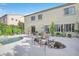 Inviting backyard patio area with a private pool and lush landscaping perfect for relaxation at 1604 Danielle Rebecca Ave, North Las Vegas, NV 89086