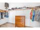 Walk-in closet featuring clothing racks, shelving, a dresser, and neutral paint at 1604 Danielle Rebecca Ave, North Las Vegas, NV 89086