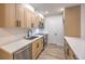Modern kitchen with stainless steel appliances and ample counter space at 2606 S Durango Dr # 117, Las Vegas, NV 89117