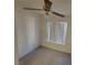 Bedroom with a ceiling fan and a window with blinds at 2859 Wheelwright Dr, Las Vegas, NV 89121
