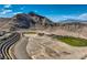 An aerial view shows the land, and desert landscape at 2910 Raywood Ash Dr, Las Vegas, NV 89138