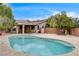 Inviting backyard pool with covered patio, perfect for outdoor relaxation and entertaining at 3200 Ridgecliff St, Las Vegas, NV 89129