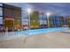 Inviting rooftop pool with clear waters and incredible views of the city at night at 3722 Las Vegas Blvd # 2509, Las Vegas, NV 89158