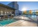 Outdoor spa and pool with lounge seating for relaxation in style at 3722 Las Vegas Blvd # 2509, Las Vegas, NV 89158