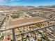 Community aerial shot near baseball field, showcasing suburban living close to recreational amenities with desert landscape at 423 Golden Valley Dr, Henderson, NV 89002