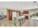 Bright kitchen with large island, breakfast bar, and stainless appliances at 423 Golden Valley Dr, Henderson, NV 89002