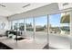 Kitchen featuring bar top seating, stainless steel faucet and expansive city views at 4471 Dean Martin Dr # 1210, Las Vegas, NV 89103