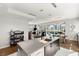Open floor plan featuring an island, stainless steel appliances, and bright, open living spaces at 4471 Dean Martin Dr # 1210, Las Vegas, NV 89103