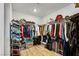 This walk-in closet is well-organized with plenty of storage space for clothes and accessories at 5016 Kaslo Ave, Las Vegas, NV 89139