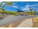 Well-maintained community entrance with attractive landscaping and clear signage at 54 Mirage View Dr, Henderson, NV 89011