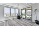 Dining area featuring mountain views, sliding glass doors, and access to outdoor seating at 54 Mirage View Dr, Henderson, NV 89011