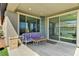 Inviting outdoor patio with seating and a view at 54 Mirage View Dr, Henderson, NV 89011