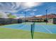 Well-maintained tennis courts with mountain views offer a great recreational amenity at 54 Mirage View Dr, Henderson, NV 89011