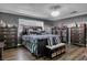 Spacious bedroom with dark accents, offering a comfortable retreat with ample storage at 5424 Neosho St, Las Vegas, NV 89120