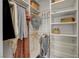 Well-organized closet with clothing racks, shelves, and storage baskets, maximizing space and convenience at 5904 Apple Valley Ln, Las Vegas, NV 89108