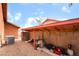 Backyard storage area alongside home at 7517 Elk Meadows Ct, Las Vegas, NV 89131