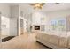 Spacious main bedroom features high ceilings, fireplace, and ensuite bathroom at 8117 Horizon Lake Dr, Las Vegas, NV 89128