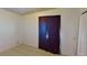 Bedroom with tiled floors and a black curtain covering the window at 833 Bruce St, Las Vegas, NV 89101