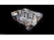 3D render showing furnished living room open to the kitchen and dining area at 833 Bruce St, Las Vegas, NV 89101