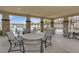 Outdoor patio with tables and chairs, perfect for community gatherings and dining at 10664 Mount Jefferson Ave, Las Vegas, NV 89166