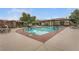 Inviting community pool area with convenient seating and lush greenery at 10664 Mount Jefferson Ave, Las Vegas, NV 89166