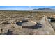 Outdoor horse pen showcasing secure fencing, sandy ground, and mountainous desert landscape at 11875 Maggie Ave, Las Vegas, NV 89166