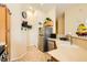 Modern kitchen with stainless steel appliances and a charming decorative display at 5536 Baccarat Ave # 101, Las Vegas, NV 89122
