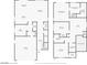 Detailed floor plan showcasing the layout of the home on the first and second level at 8107 Skye Sweep St, Las Vegas, NV 89166