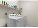 Clean laundry room featuring a modern washer and dryer set at 8107 Skye Sweep St, Las Vegas, NV 89166