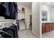 Well-organized closet connecting to a bathroom, offering convenience at 8107 Skye Sweep St, Las Vegas, NV 89166