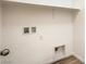 Laundry room featuring wood-look flooring and hookups for washer and dryer at 10085 S Riley St, Las Vegas, NV 89178