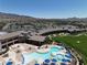 Aerial shot of the community pool and recreation center at 2489 Black River Falls Dr, Henderson, NV 89044