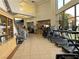 Well-equipped gym featuring cardio machines, weights, and ample natural light from large windows at 2489 Black River Falls Dr, Henderson, NV 89044
