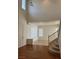 Bright living room with high ceilings, many windows, and hardwood floors at 1003 Dover Glen Dr, North Las Vegas, NV 89031