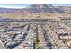 Elevated perspective of a tidy neighborhood, offering an overview of its homes and layout at 10150 Emerald Sunset Ct, Las Vegas, NV 89148