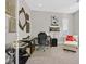 Bright office with comfortable chair, modern desk, and bright walls creating a peaceful workspace at 10150 Emerald Sunset Ct, Las Vegas, NV 89148