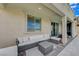 Comfortable outdoor patio seating area, perfect for relaxing and entertaining guests at 10172 Fire Skye Ave, Las Vegas, NV 89166