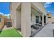 Inviting covered patio with comfortable seating, perfect for outdoor relaxation at 10172 Fire Skye Ave, Las Vegas, NV 89166