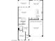 Detailed floorplan of the first floor layout, highlighting bedroom 2, great room and kitchen area at 10326 Scalata Ave, Las Vegas, NV 89166