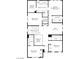 Detailed floorplan of the second floor layout, highlighting bedrooms 3-5, laundry room and loft area at 10326 Scalata Ave, Las Vegas, NV 89166