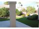 Private and tranquil backyard, enhanced with artificial turf at 10732 Cedar Creek Ave, Las Vegas, NV 89134