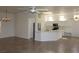 Open kitchen with stainless steel appliances, sleek countertops, and ample storage at 10732 Cedar Creek Ave, Las Vegas, NV 89134