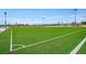 Well-maintained synthetic grass soccer field with clearly marked lines ready for recreational activities and sports at 1313 Pinto Rock Ln # 202, Las Vegas, NV 89128