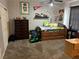Cozy bedroom with carpeted floors, a full-size bed, and ample storage at 1901 Rolling Dunes Ct, Las Vegas, NV 89117