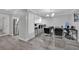 View of the dining and kitchen area with seating at 2080 Karen Ave # 1, Las Vegas, NV 89169