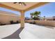 The back patio area featuring ample space, perfect for outdoor lounging and entertaining in a serene environment at 2219 Sawtooth Mountain Dr, Henderson, NV 89044