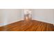 Hallway with hardwood floors and great view of the living area at 2219 Sawtooth Mountain Dr, Henderson, NV 89044
